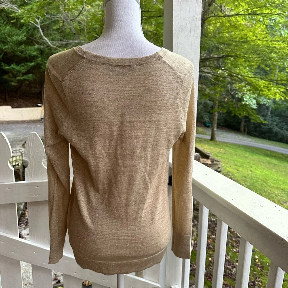 LOFT Lightweight Sparkly Cardigan S FREE SHIP - Picture 3 of 5